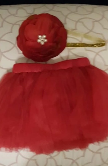 Top Sale Baby Girl Tulle Tutu Skirt and Flower Hea - Picture 4 of 4
